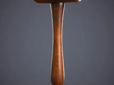 Wooden Mallet Low-poly 3D model buy