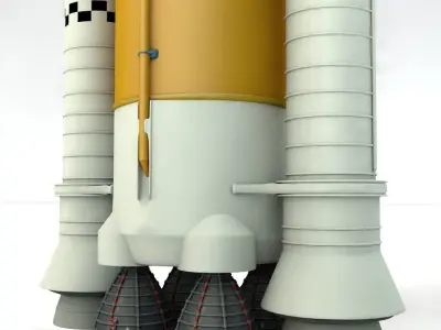 NASA Space Launch System 3D model