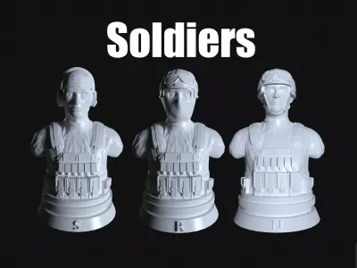 Soldiers 3D Model Pack