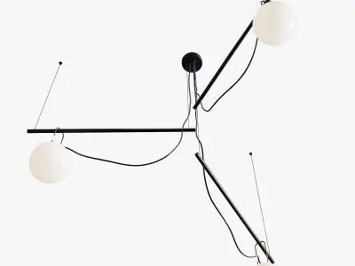Domosvet design point black gold 3D model