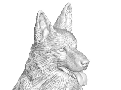 German Shepherd Dog 3D model