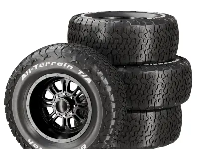 BFGoodrich All Terrain TA KO2 Tire 3d model 3D model