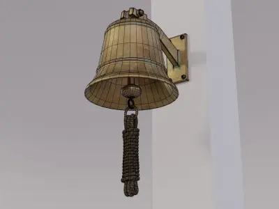 Ship bell Low-poly 3D model