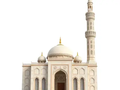 Ornate Mosque model pack Low-poly 3D model