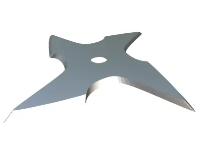 Shuriken metal blade 3D print model purchase