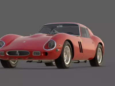 1962 Ferrari 250 GTO 3D Model  Holy Grail of Classic Cars 3D model