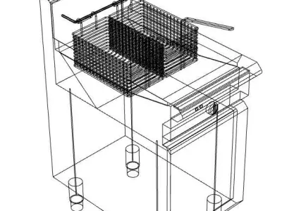 Free Standing Fryer 3D model