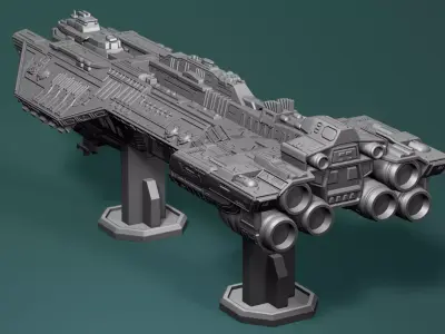 Spirit of fire Phoenix class halo 3D print model