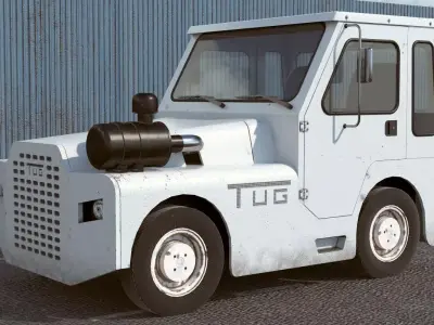 Airport Tug Tractor 3D model