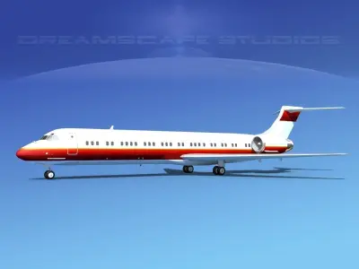 McDonnell Douglas MD-87 Corporate 12 3D model
