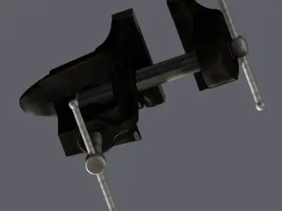 Table vise Low-poly 3D model buy