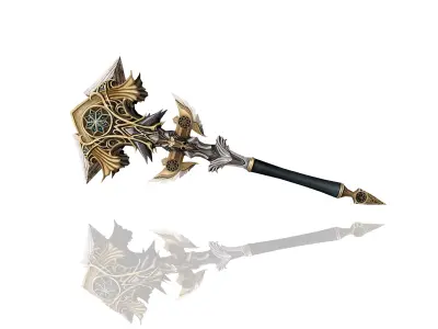 Regalia Axe Low-poly 3D model