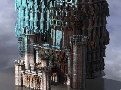 Dantes arch Towers Kit bash 2  3D model