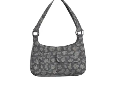 Denim Tote Bag 3D model