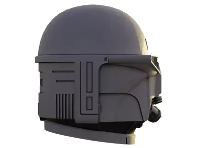 McQuarrie Boba Concept Helmet Low-poly 3D model