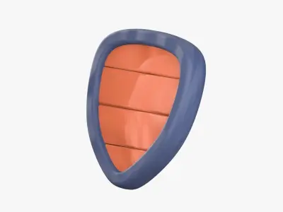 Shield 3D Illustration 3D model