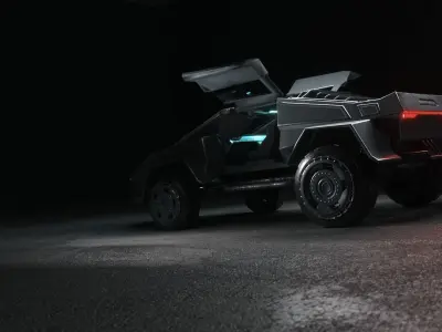 Ace Mari Sci-fi  vehicle 3D model