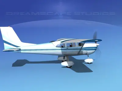 Cessna 175 Skylark V04 3D model