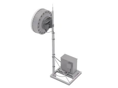 Mobile Antenna v2 3D model