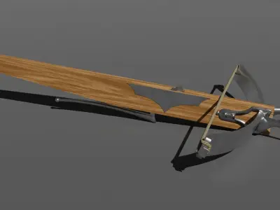 Siege Crossbow Low-poly 3D model