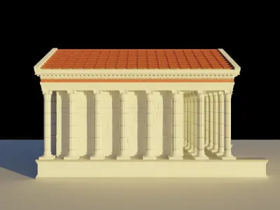 Ancient Temple 3D model purchase