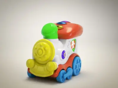 Toy locomotiv 3D model