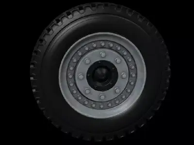 Truck tyre Free low-poly 3D model