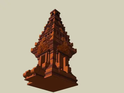 indian hindu temple 3d modal 3D model