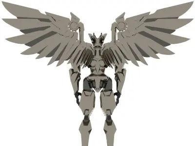 3D Aorus Robot Figure 3D model