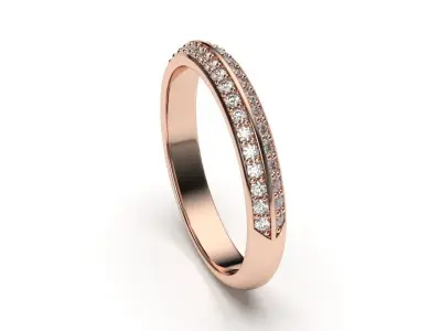 solitaire with ring sizes  8 part S40 3D print model