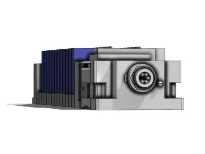 Bloco Manifold SMC SS5Y5 10S6WS2 14B C6D0 Block 3D model