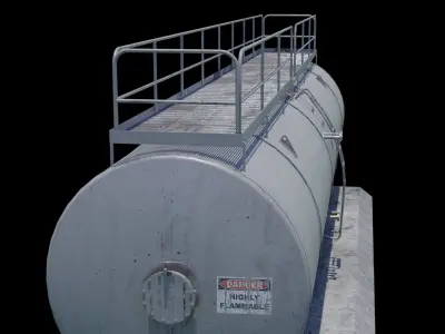Oil storage tank 1A 3D model