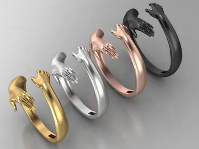 hug ring 3D print model