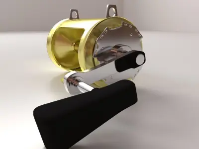 Fishing Reel 3D model get