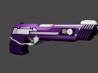 Space Gun Free low-poly 3D model