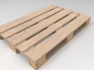 Pallet 1200 x 800 mm 3D model