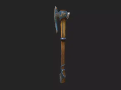 axe 3D Model 002 Low-poly 3D model
