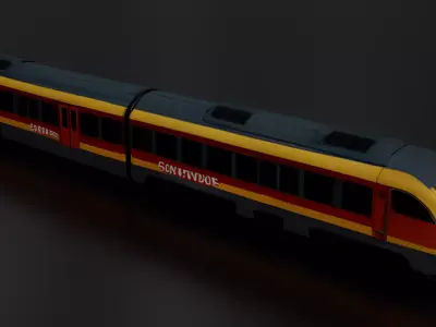 Stadler GTW Regional Train 3D print model