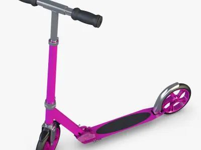 Kick Scooter pink 3D model