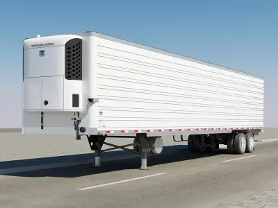 Volvo VNR 640 Trailer 3D model