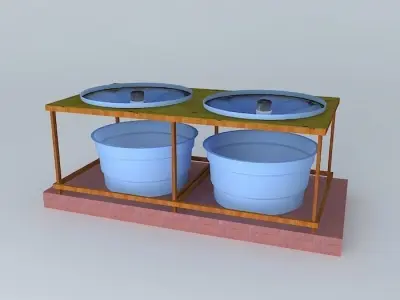 Bed cultivation for duckweed Free 3D model