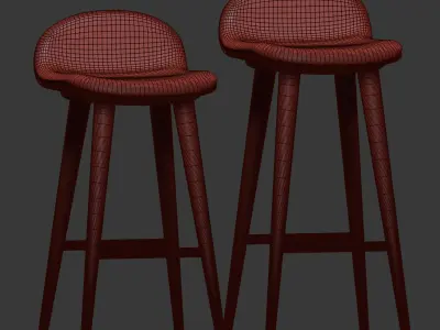 Article Sede Barstool and Barcounter 3D model