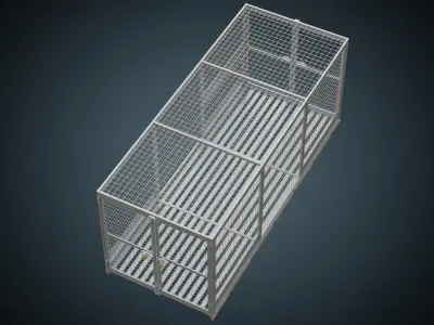 Cage 3 Basic Low-poly 3D model