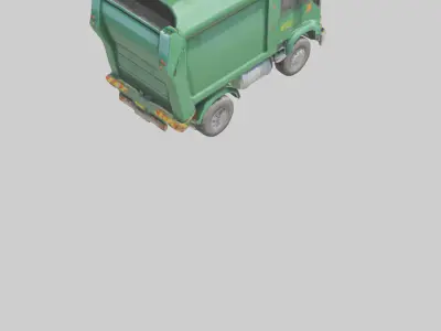 Cartoon Garbage Truck model 3D model