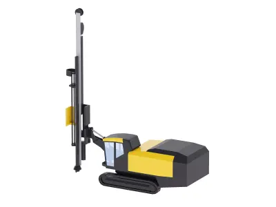 Drill Rig Smart Roc CL Simplified Low-poly 3D model