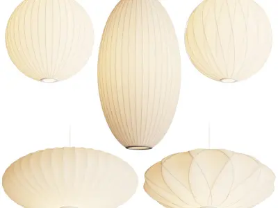 George Nelson Bubble Pendant Lamps 3D model