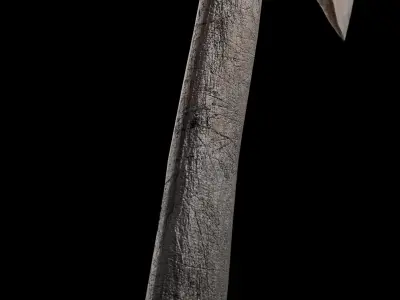 Pagan Battle Axe Low-poly 3D model