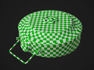 Anti-Tank Mine Low-poly 3D model