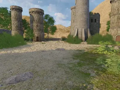 Abandoned Village Layout 3D model