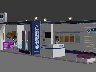 Exhibition Stand - ST0067 3D model